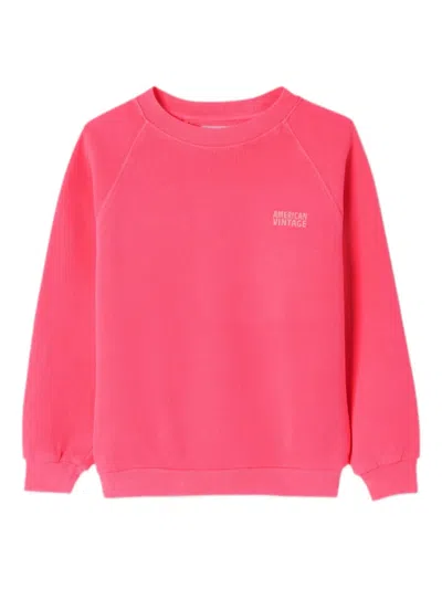 American Vintage Kids' Izubird Sweatshirt In Pink