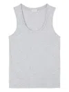 American Vintage Jacksonville Scoop-neck Tank Top In Gray