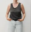 American Vintage Jacksonville Tank Top In Melange Charcoal In Multi