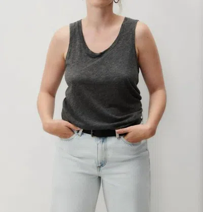 American Vintage Jacksonville Tank Top In Melange Charcoal In Multi