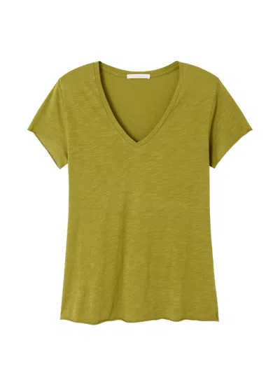 American Vintage Jacksonville V-neck T-shirt In Green