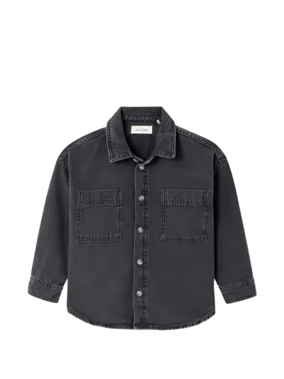 American Vintage Kids' Jazy Pocket-detail Shirt In Black