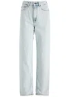 American Vintage Joybird High-waisted Straight Jeans In Denim