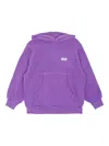 American Vintage Kangaroo-pocket Hoodie In Purple