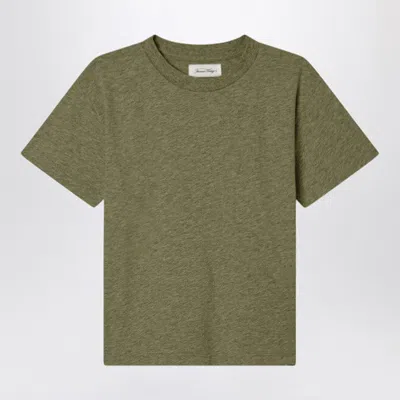 American Vintage Khaki Cotton Gamipy T-shirt In Green