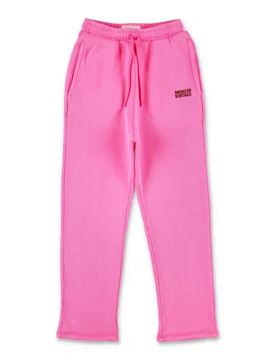 American Vintage Kids Izubird Neon Pink Jogger Pants