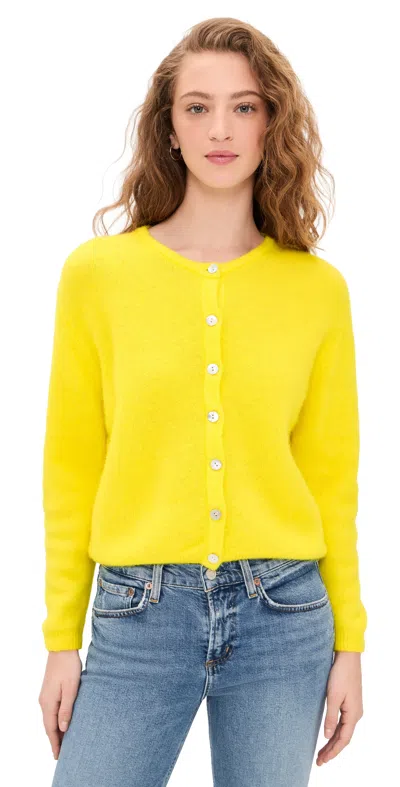 American Vintage Knit Cardigan Ananas Chine In Green