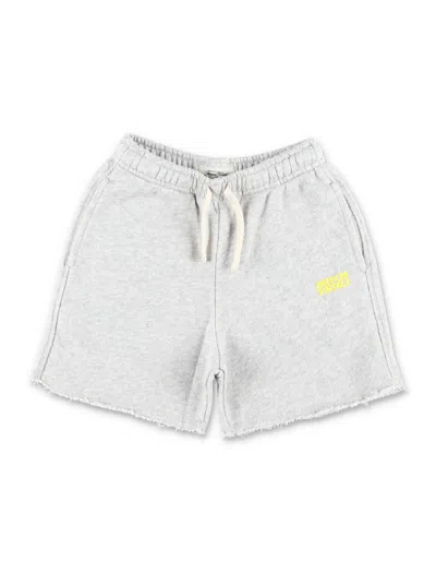 American Vintage Kodytown Organic Cotton Sweatshorts With Logo Print In Multi