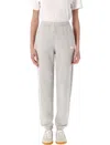 American Vintage Elastic Waistband Jogging Trousers In Polar Melange