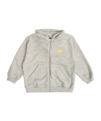 American Vintage Logo Hoodie In Gray