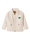American Vintage Logo-patch Jacket In Neutrals