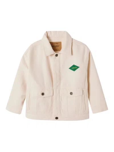 American Vintage Kids' Logo-patch Jacket In Neutrals