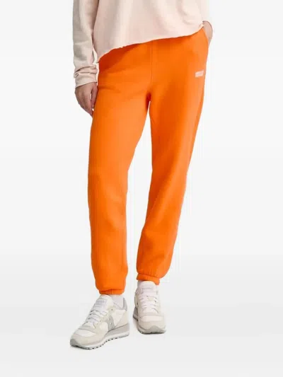 American Vintage Logo-print Sweatpants In Orange
