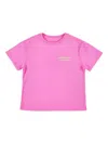 American Vintage Fizvalley Hot Pink Kids T-shirt In Pink