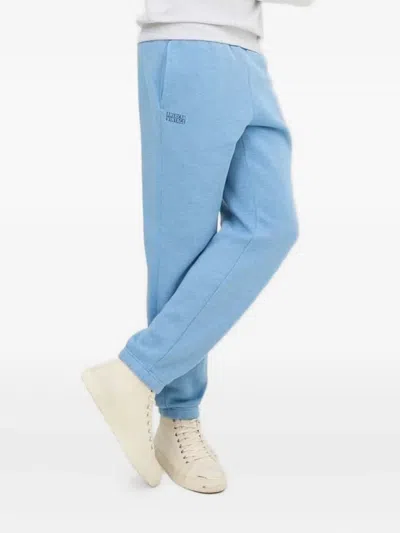 American Vintage Logo-print Track Pants In Blue