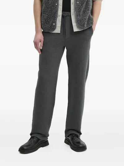American Vintage Logo-print Track Pants In Gray