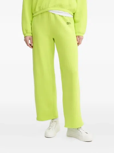 American Vintage Logo-print Track Pants In Green