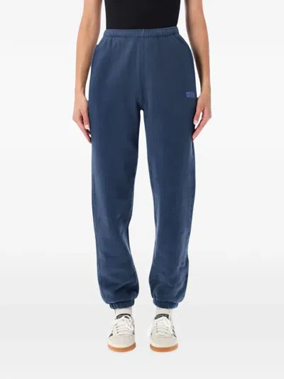 American Vintage Logo-print Track Pants In Blue