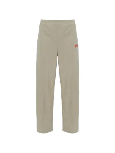 American Vintage Logo-print Wide-leg Track Pants In Neutral