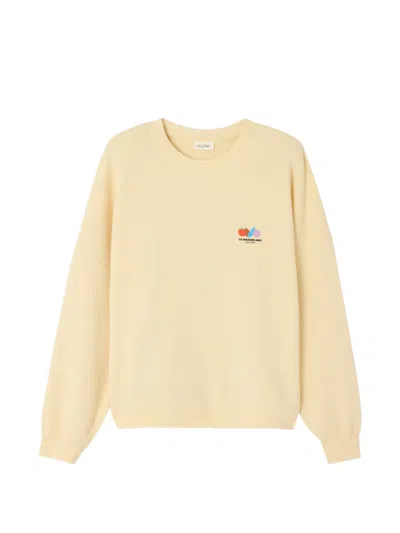 American Vintage Long-sleeve Crew-neck Sweatshirt In Neutral