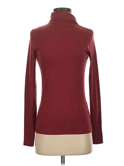 Pre-owned American Vintage Long Sleeve Turtleneck In Burgundy
