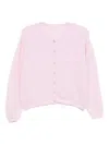 American Vintage Vitow Brushed-knit Cardigan In Pink
