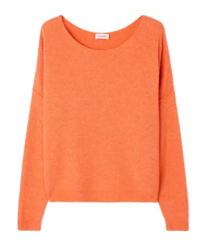 American Vintage Long-sleeved Sweater In Orange