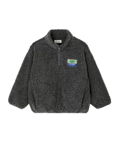 American Vintage Kids' Long-sleeve Sweatshirt In Gray