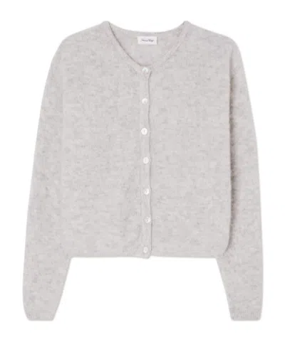 American Vintage Long-sleeved Cardigan In Gray