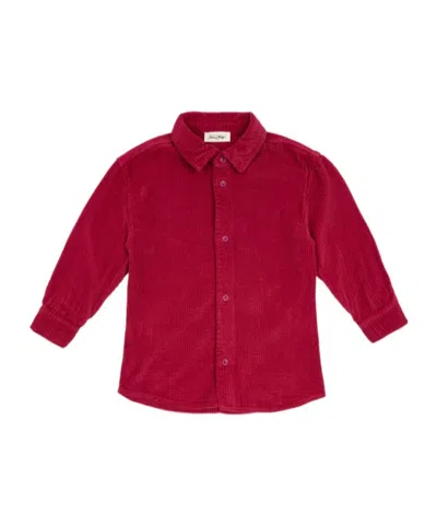 American Vintage Kids' Long-sleeved Shirt In Red