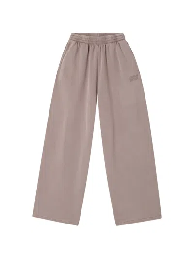 American Vintage Loose-fitting Track Pants In 뉴트럴