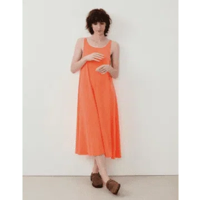 American Vintage Lopintale Dress Orange Fluo