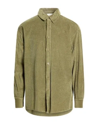 American Vintage Man Shirt Military Green Size S Cotton