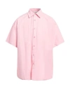 American Vintage Man Shirt Pink Size S Cotton