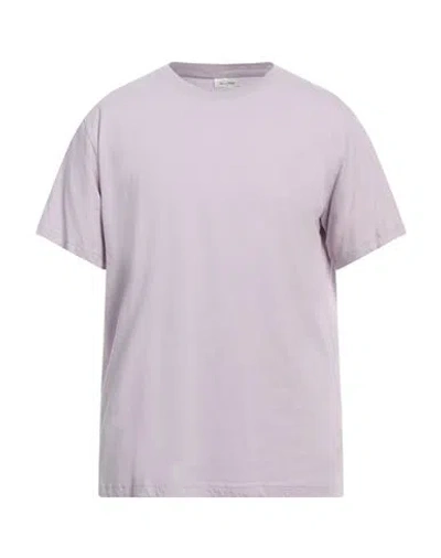 American Vintage Man T-shirt Lilac Size L Cotton In Purple