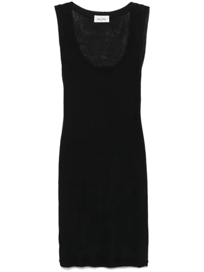 American Vintage Massachusetts Tank Top In Black