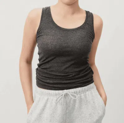 American Vintage Massachusetts Tank Top In Anthracite In Gray