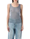 American Vintage Massachusetts Tank Top In Orage Light Blue