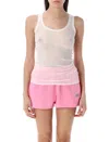 American Vintage Massachussets Tank Top In White