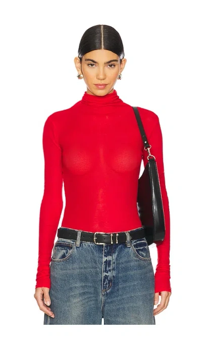 American Vintage Massachusetts Turtleneck In Red
