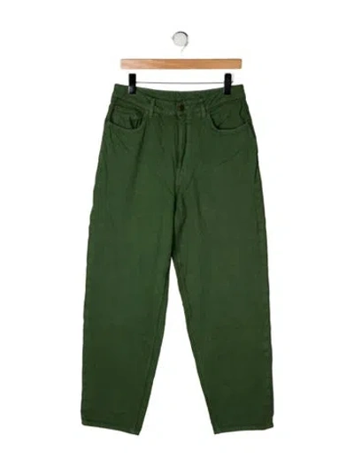 Pre-owned American Vintage Mid-rise Straight Leg Jeans In Green
