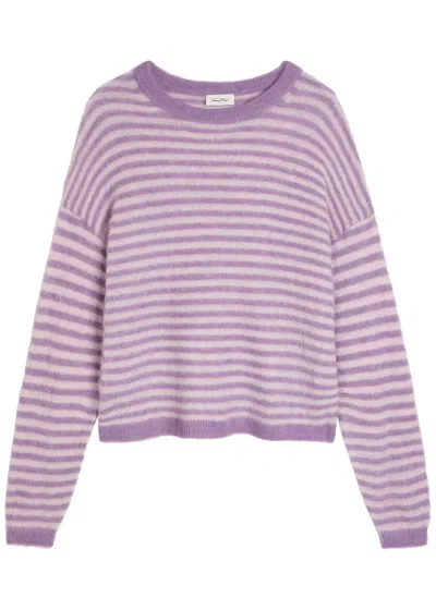 American Vintage Nenybay Striped Brushed-knit Jumper In Multi