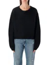 American Vintage Niby Knit Mohair Sweater In Black