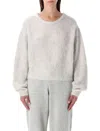American Vintage Niby Round-neck Sweater In Gray