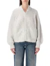 American Vintage Niby Zip-fastening Cardigan In White