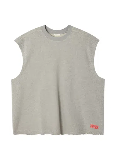 American Vintage Nyzzow Sleeveless Vest In Gray