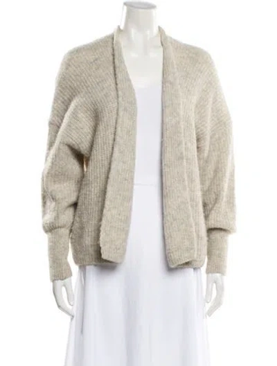 Pre-owned American Vintage Open Front Sweater In Gray