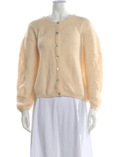 Pre-owned American Vintage Open Front Sweater In Neutral