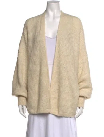 Pre-owned American Vintage Open Front Sweater In Neutrals