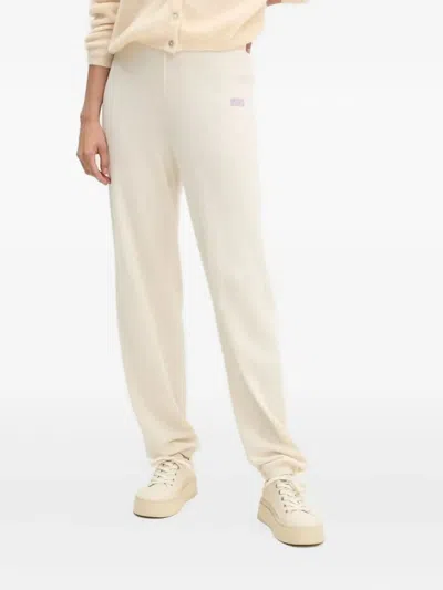 American Vintage Open-knit Track Pants In Neutral